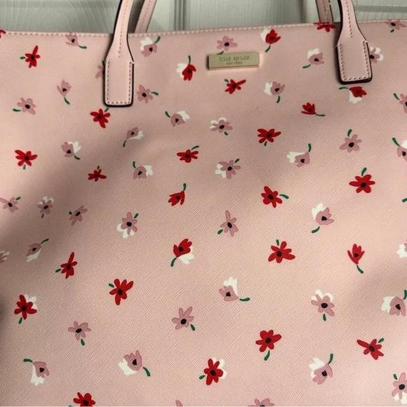 Kate Spade Limited Edition Pink and Red Floral Women\'s Bag Kate Spade New York x Target Beaded Classic Rose Drawstring  main image 2